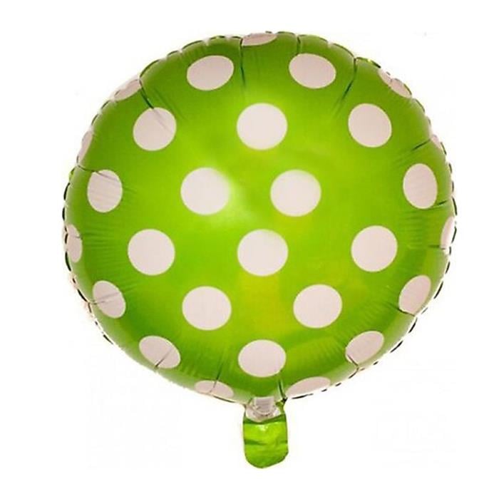 Folyo BalonlarPuantiyeli Yeşil Balon (Tekli)