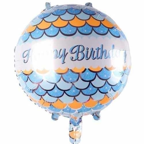 Karakterli BalonlarHappy Birthday Mavi Folyo Balon