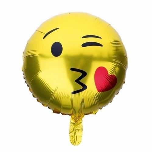 Karakterli BalonlarÖpücük Atan Emoji Folyo Balon