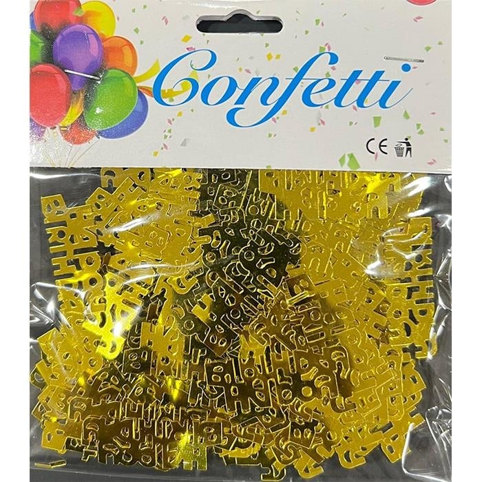 KonfetilerHappy Birthday Gold Masa Konfetisi