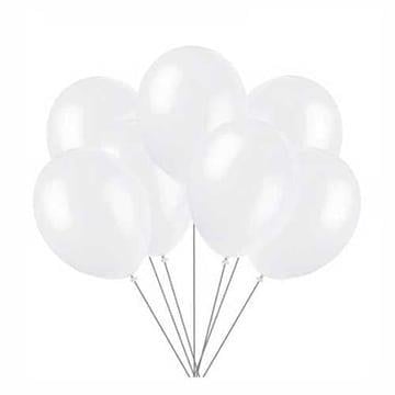 Metalik BalonlarBeyaz 100'lü Metalik Balon
