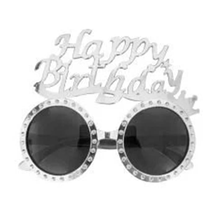 Parti AksesuarlarıHappy Birthday Gümüş Gözlük
