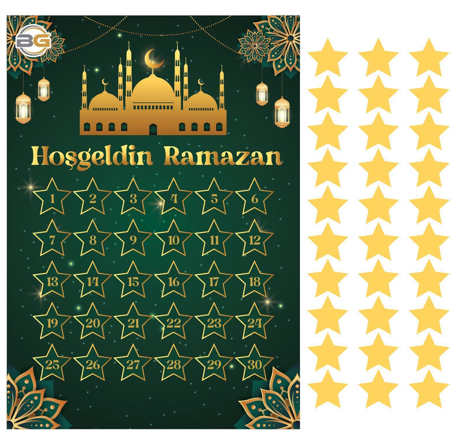 Ramazan SüsleriRamazan Ayı Takvimi Yeşil