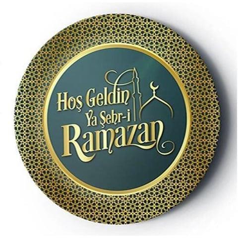 Ramazan SüsleriRamazan Bayramı Karton Tabak 8 Adet