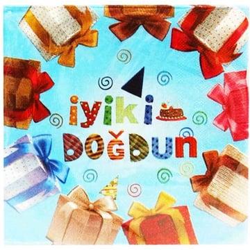 Temalı Ürünlerİyi Ki Doğdun Pembe Mavi 20'li