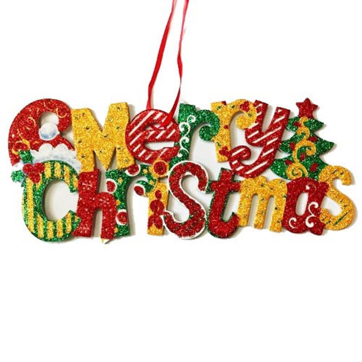 Yılbaşı ÜrünleriMerry Christmas Yazılı Asma Süs 39x15 Cm