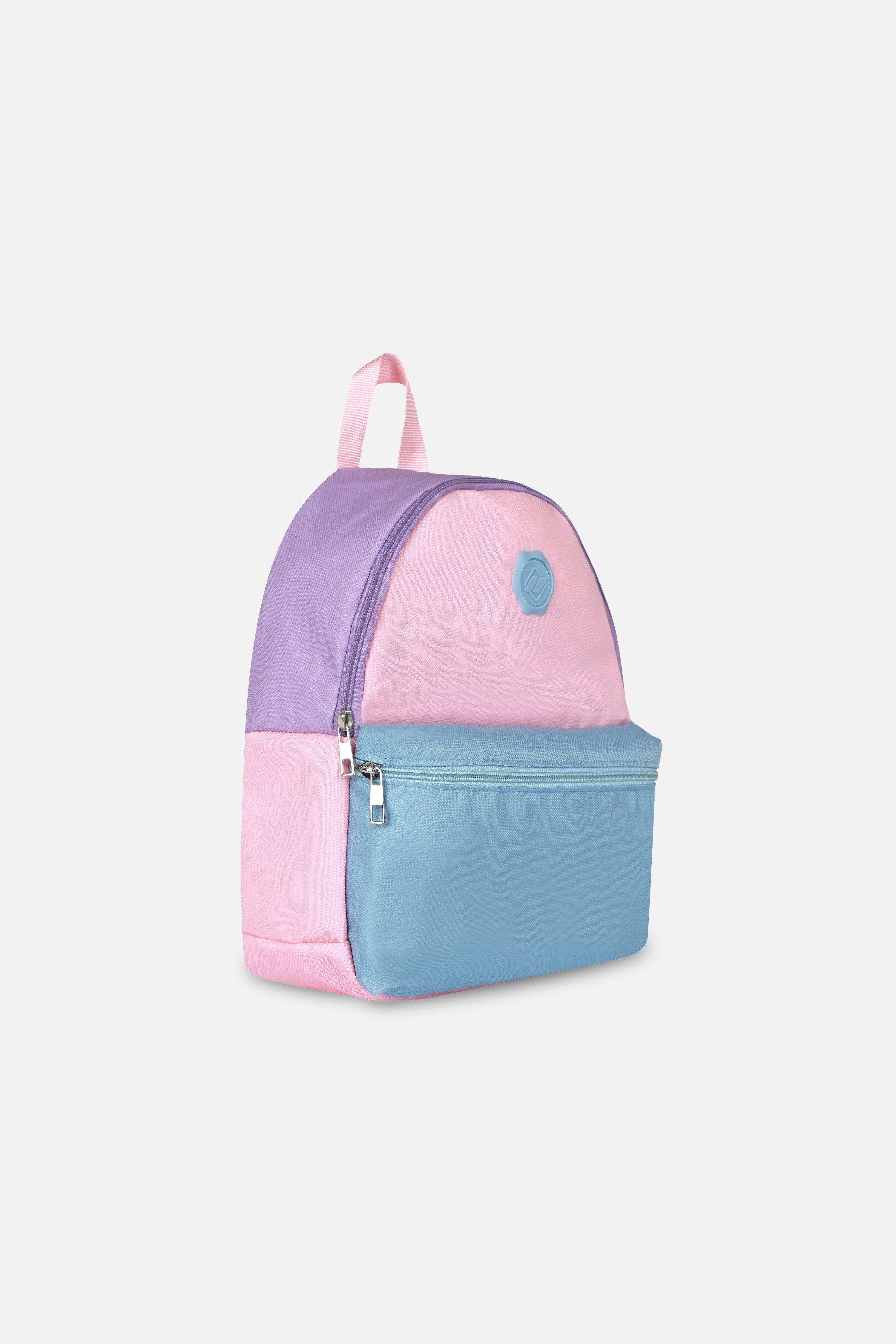 Üç Pastel Renkli Çocuk Sırt Çantası, Pembe Lila Mavi Kız Çocuk Sırt Çantası, Kız Çocuk Okul Çantası