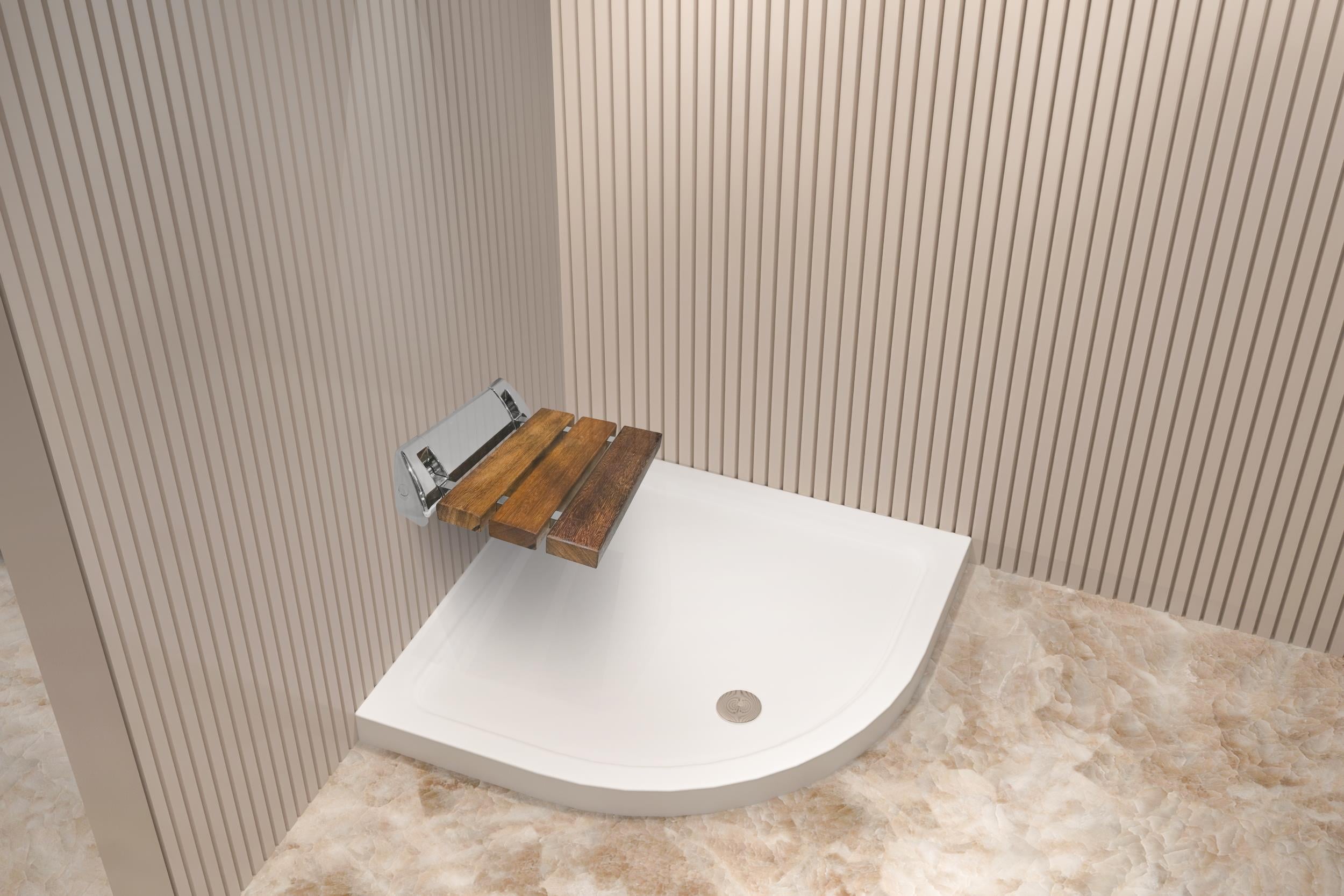 Asiento Ahşap Katlanır Oturma Birimi