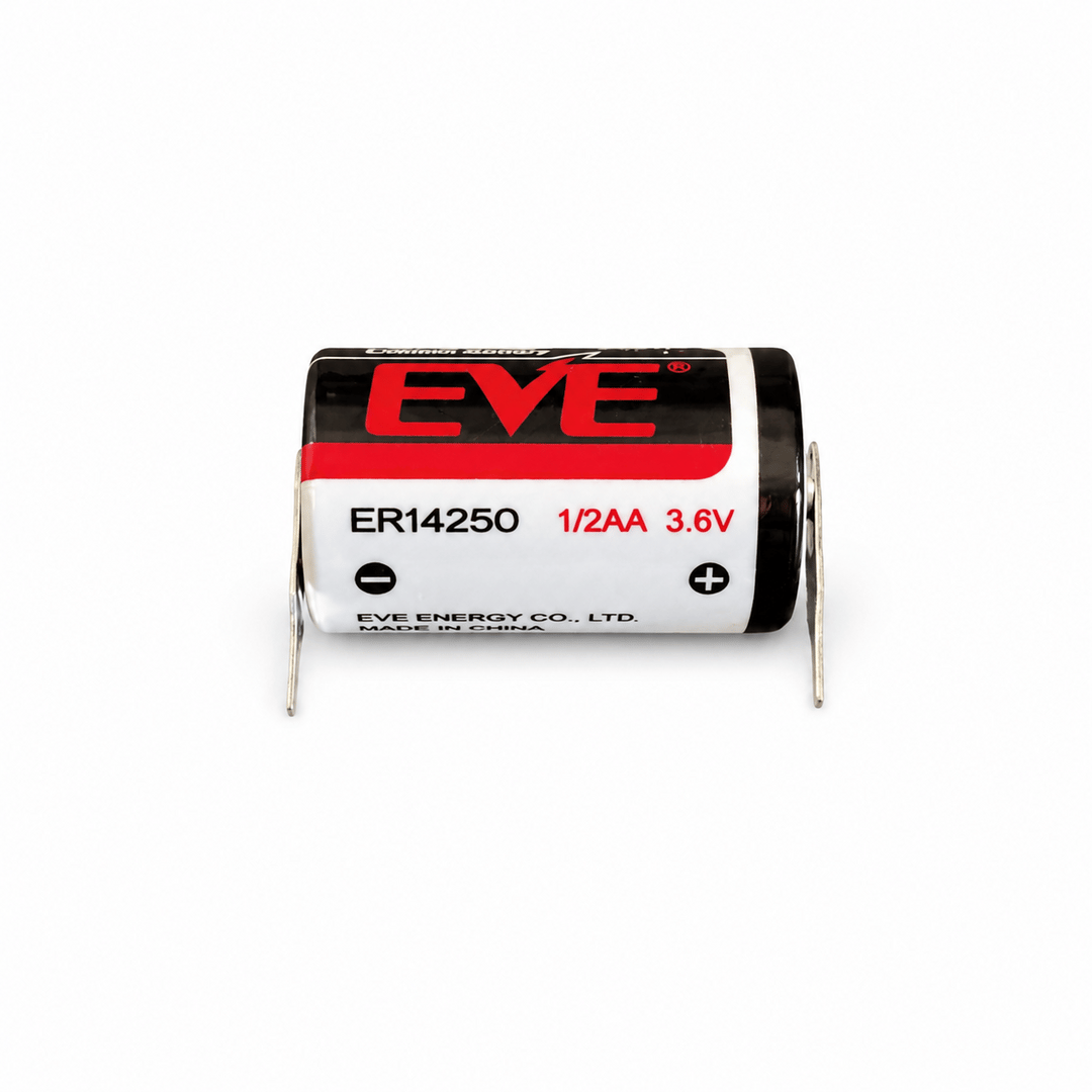EVE ER14250H 3.6V 1200mAh 1/2 AA Lityum Pil | 2 Pin PCB Sayaç Pili