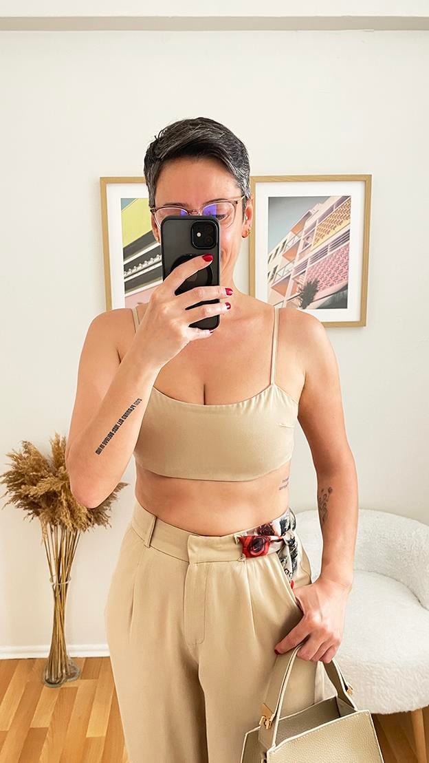 TENCEL ASKILI LİME CROP