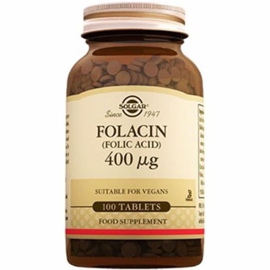 Solgar Folic Acid (Folacin) 400 Mcg 100 Tablet