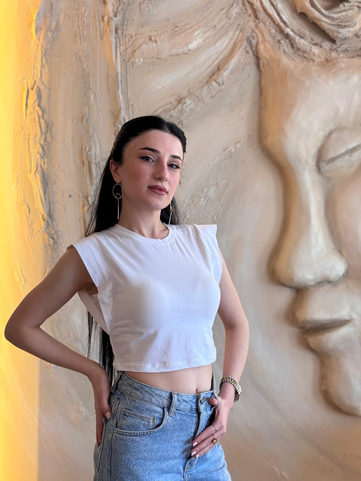 Omuz Detaylı Rahat Kesim Bluz
