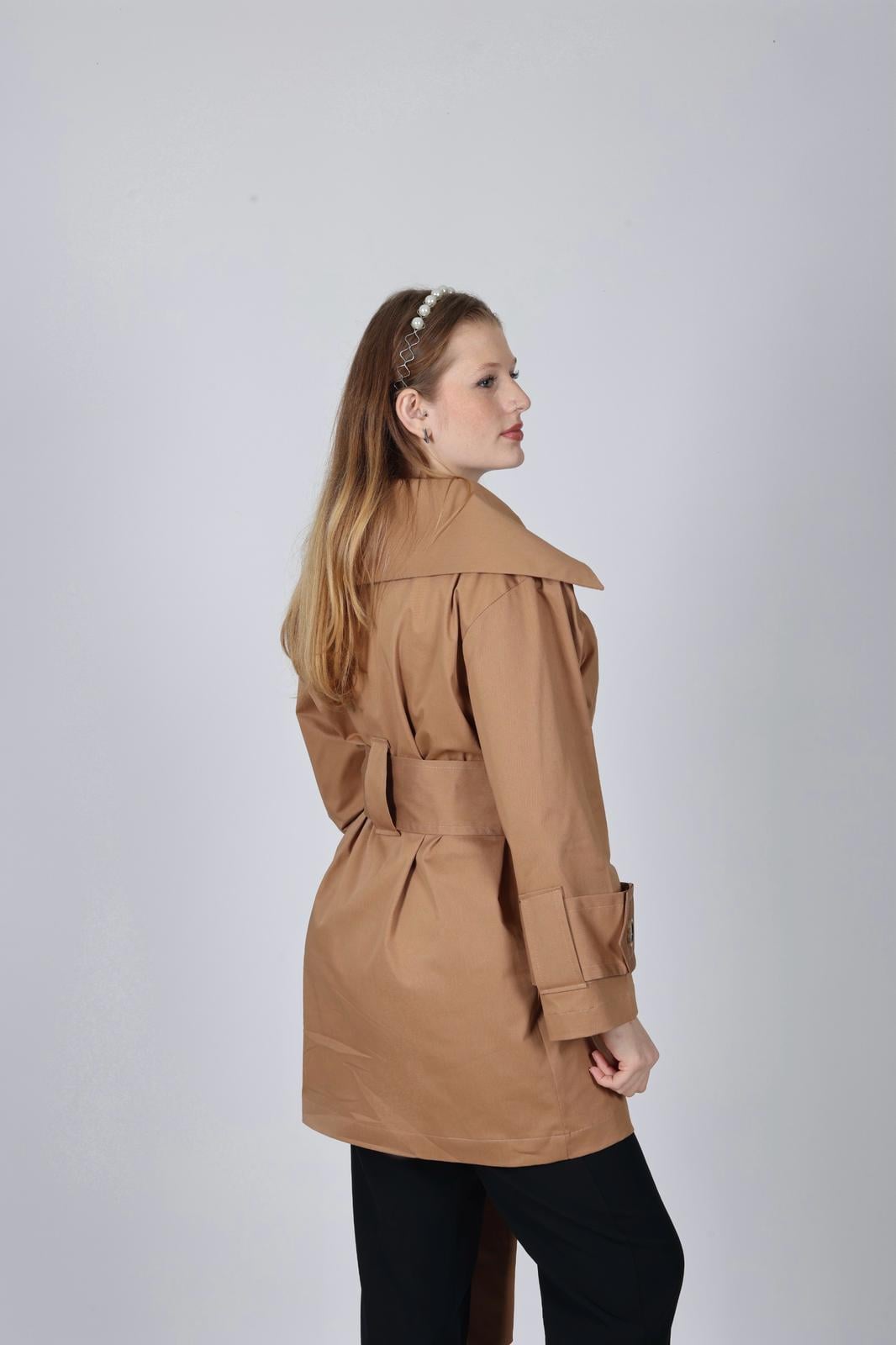 VARIO DESIGN TRENCH COAT- CAMEL
