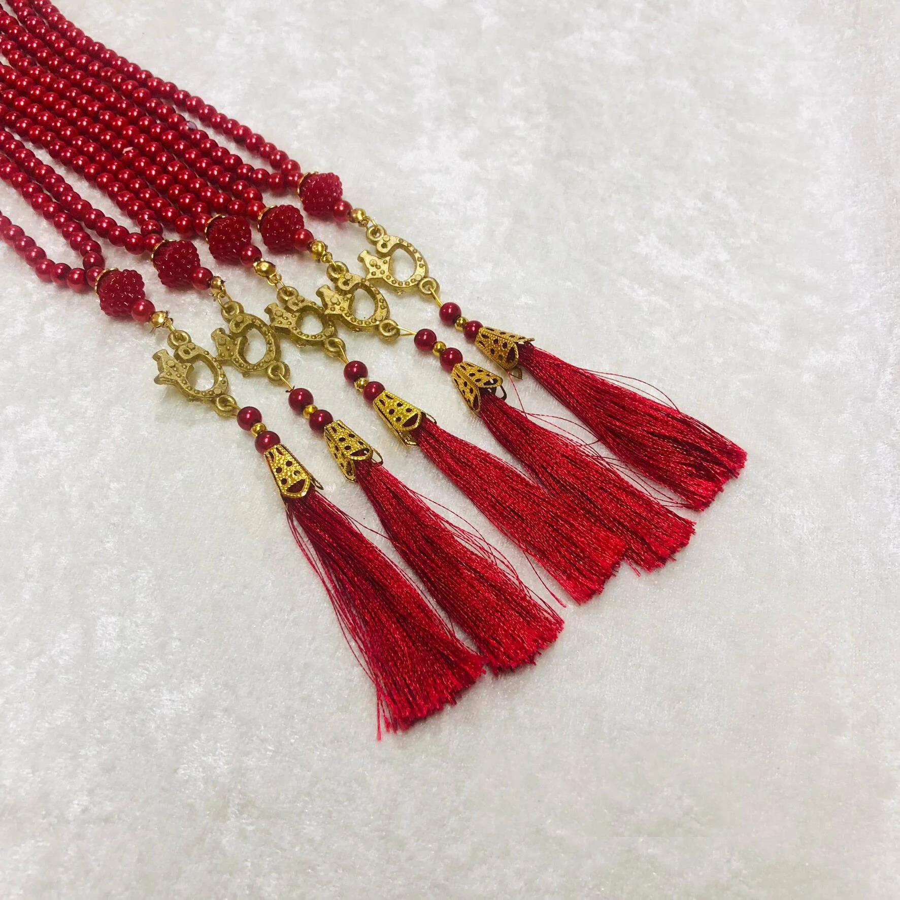 İNCİ TESBİH KIRMIZI 6mm 10 adet