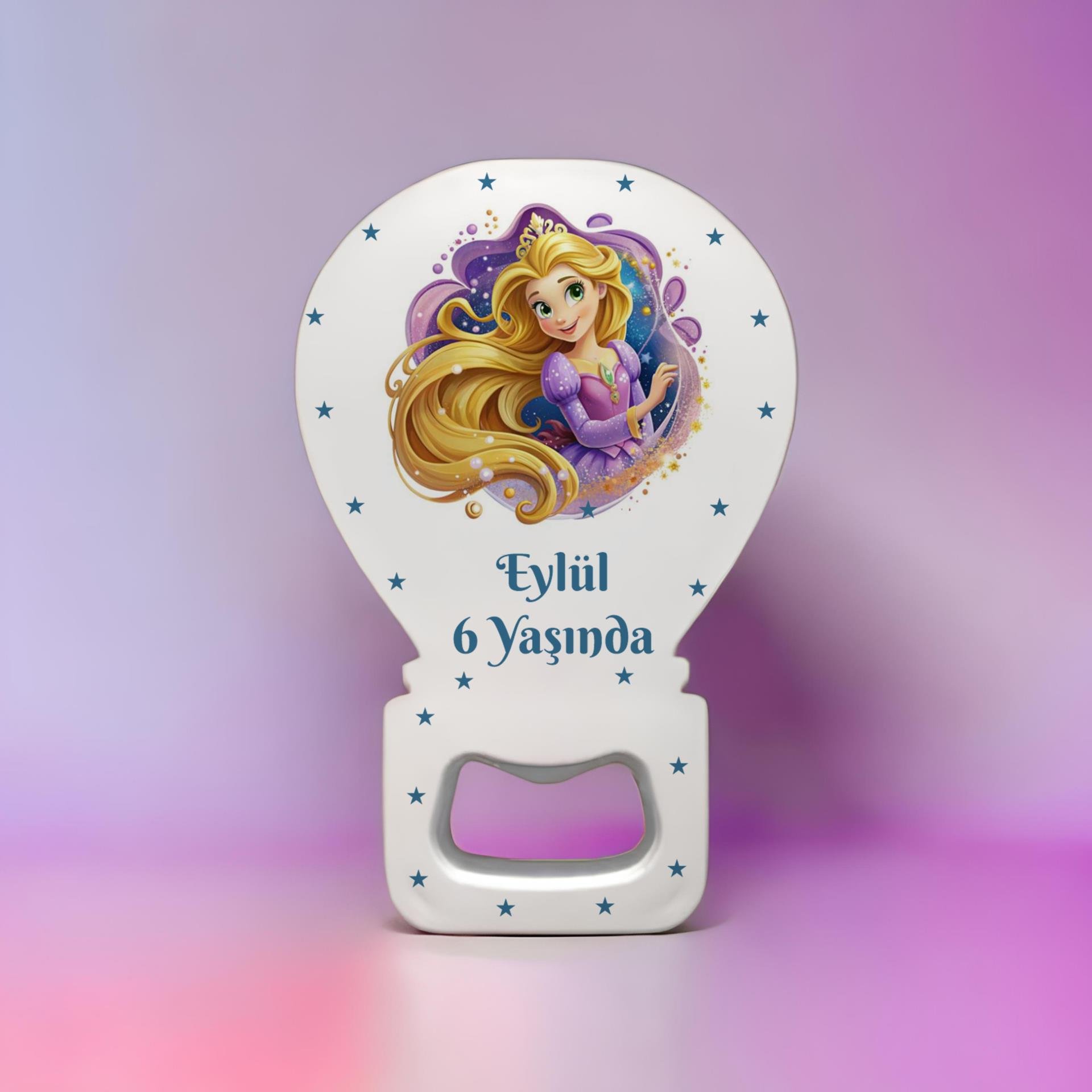 Kişiye Özel Yeni Doğan Açacak Balon Magnet Rapunzel Modeli 15 Adet