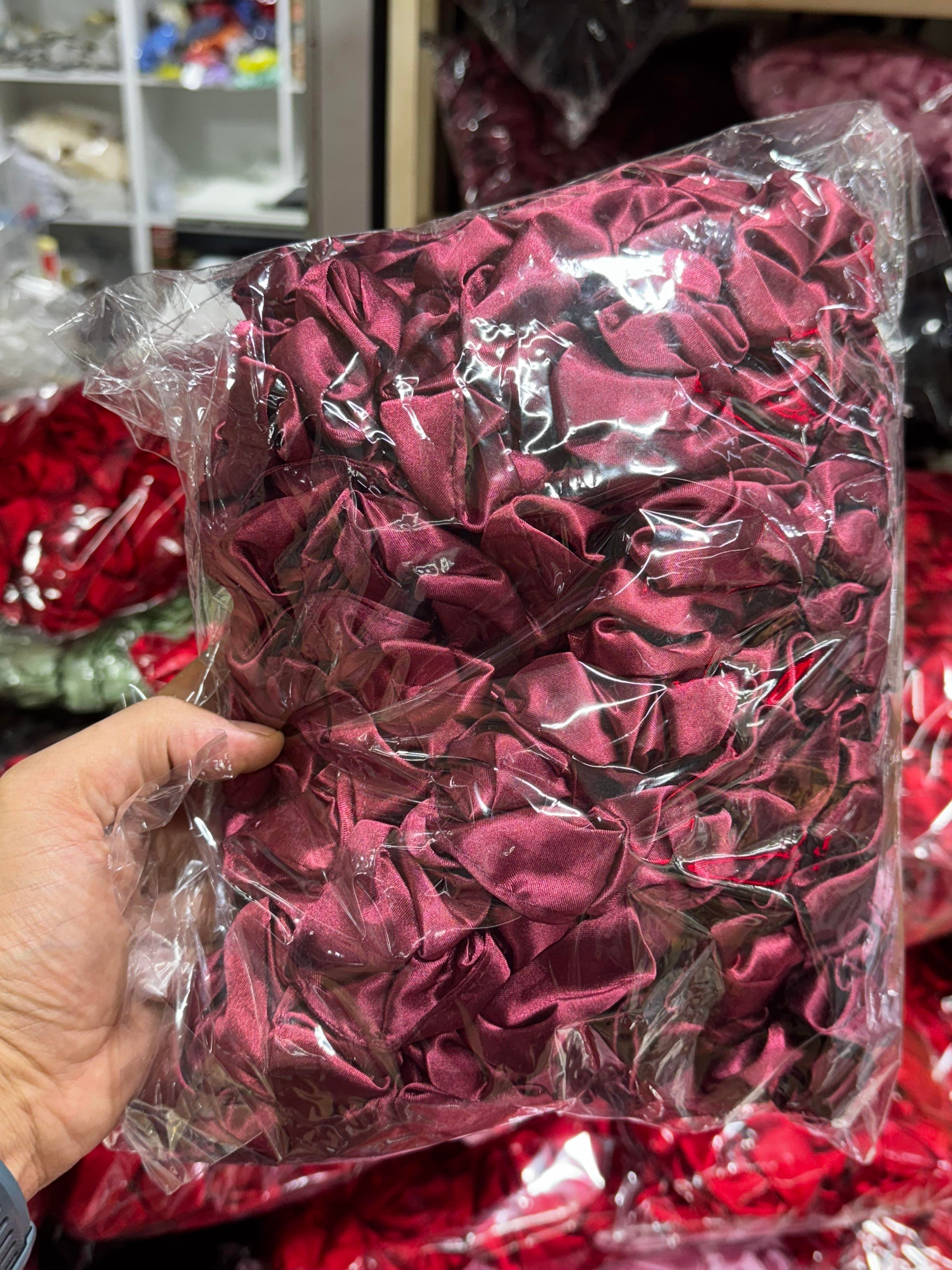 50 Lİ PAKET BORDO SATEN TOKA