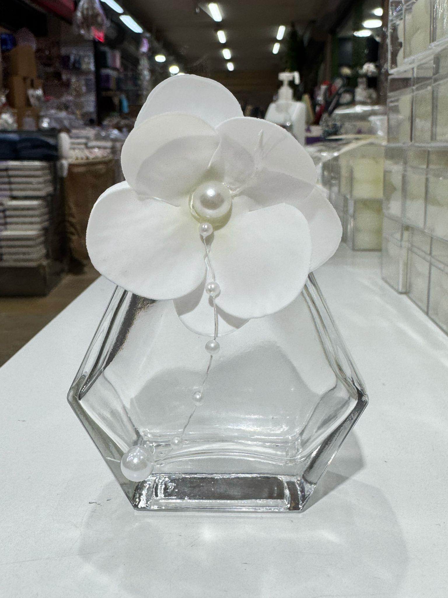 50 CC CAM ŞİŞE ISLAK ORTANCA SÜSLEMELİ