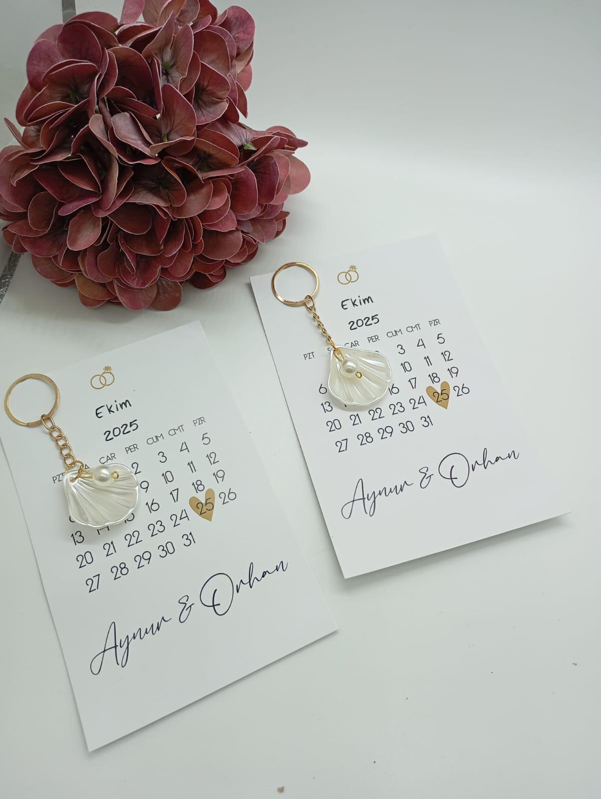 Kartlı İstridye Anahtarlık (50 adet)