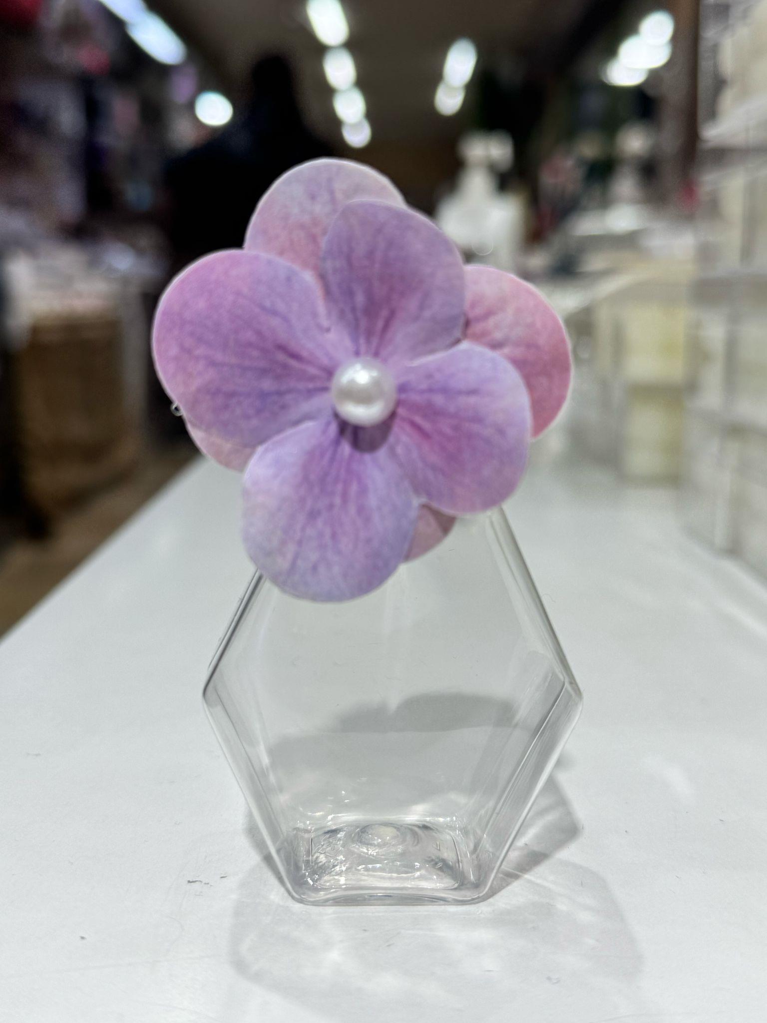 plastik 50cc şişe ,çiçekli ortanca 10 adet