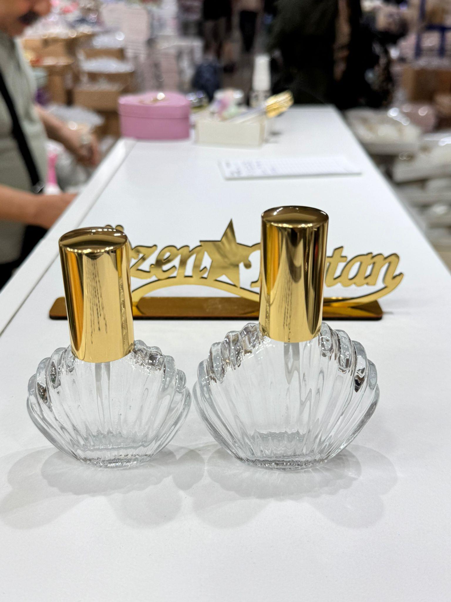 50 CC İSTİRİDYE CAM ŞİŞE GOLD FISFISLI 10 ADET