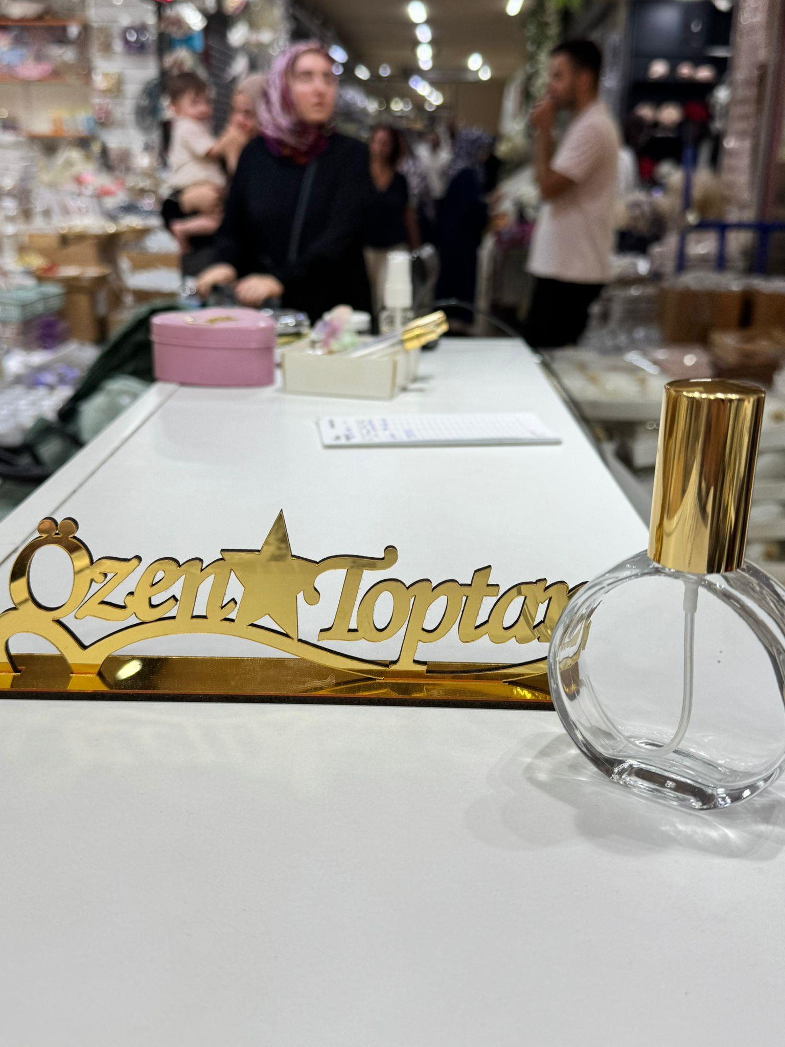 50CC CAM YUVARLAK SPREY ŞİŞE GOLD 10 ADET