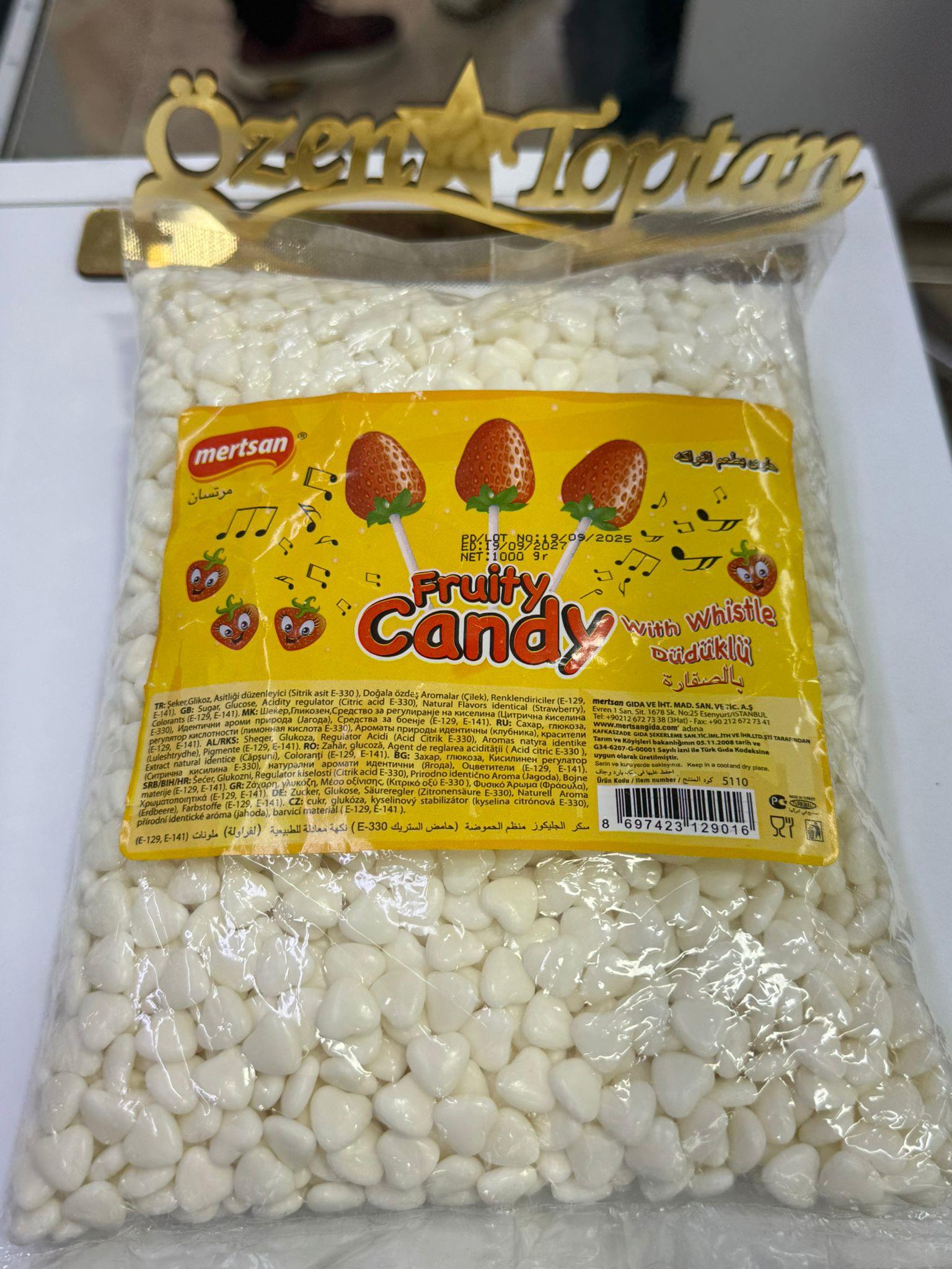 kalpli çilekli şeker