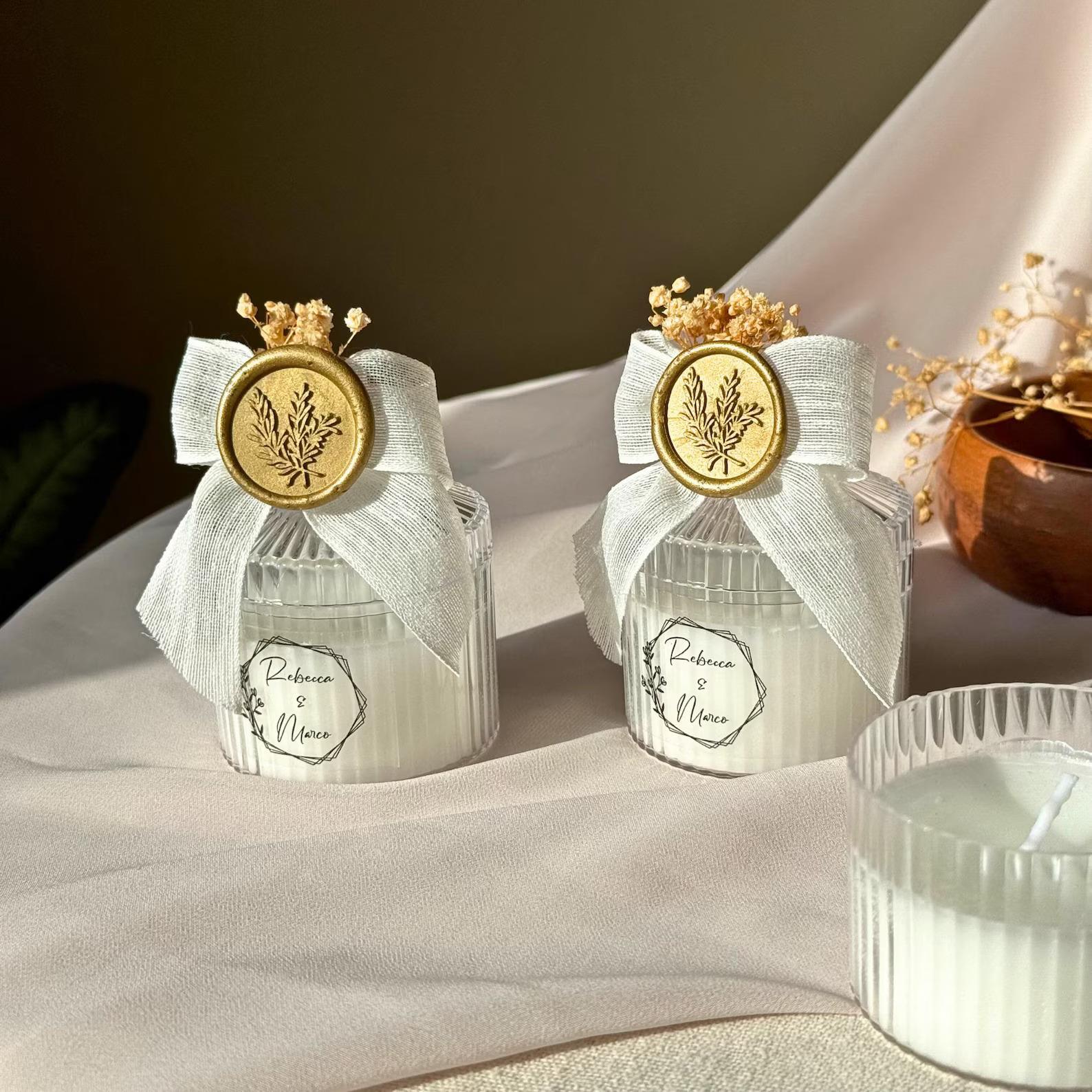 	Hediyelik Mika Şekerlik Mum Ve Süslenmiş 25 adet