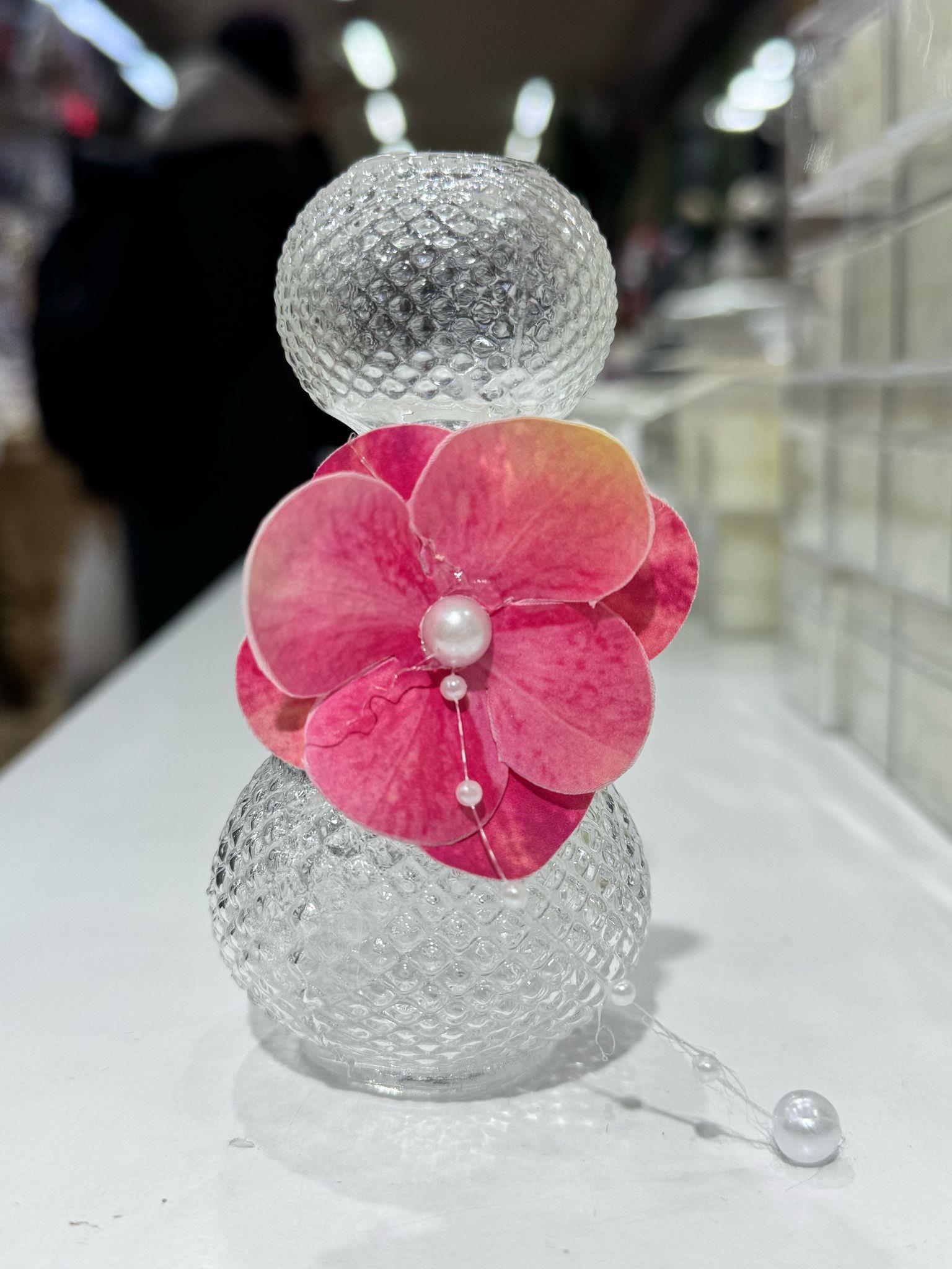 50 CC CAM ŞİŞE ISLAK ORTANCA SÜSLEMELİ