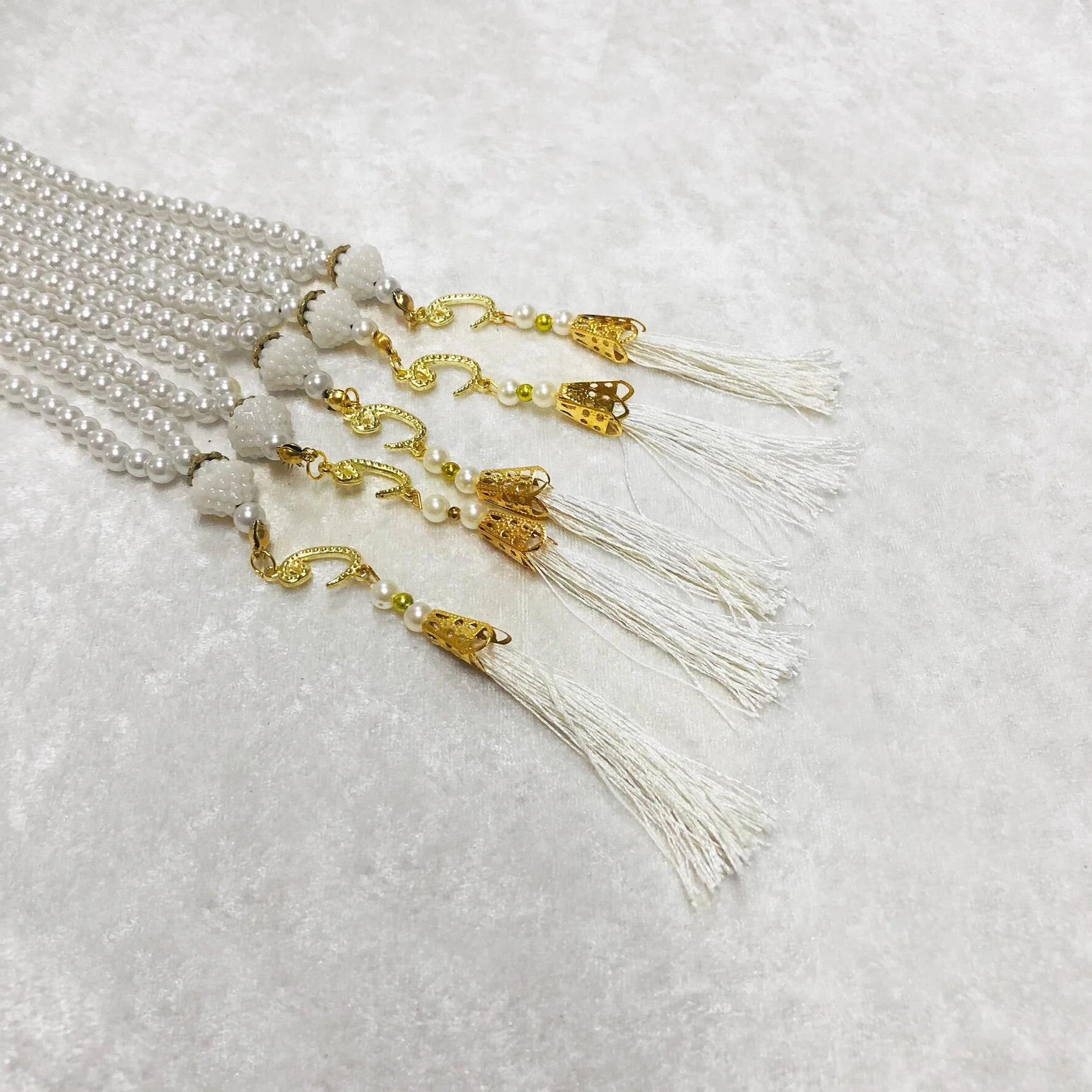 Plastik İNCİ TESBİH BEYAZ RENGİ 6mm 10 adet