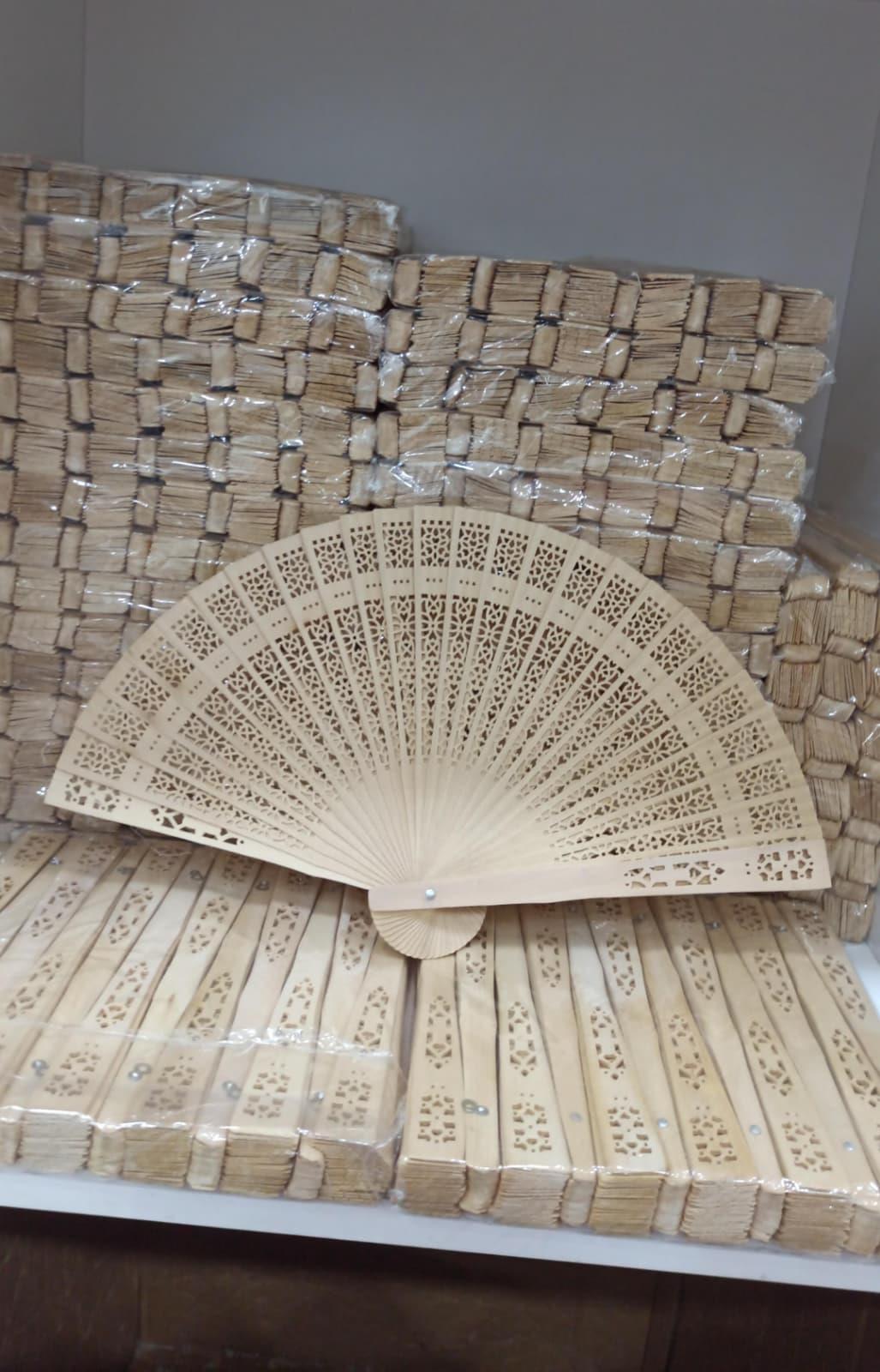 50 adet ahşap yelpaze