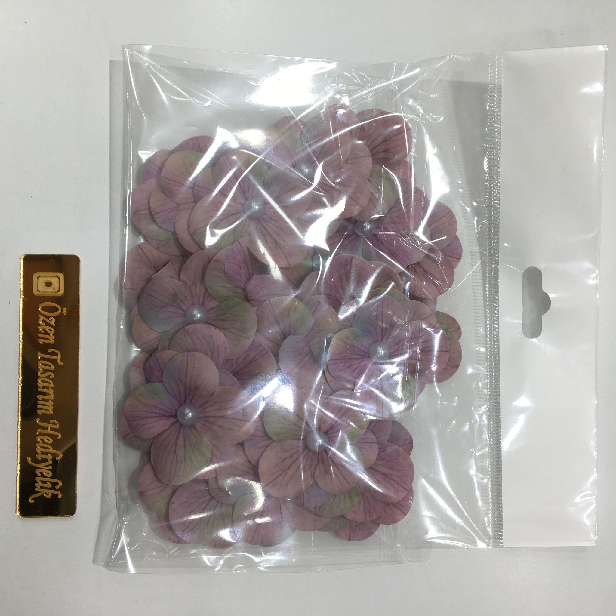 HAZIR ISLAK ORTANCA YAPRAK(25 Lİ PAKET)MOR