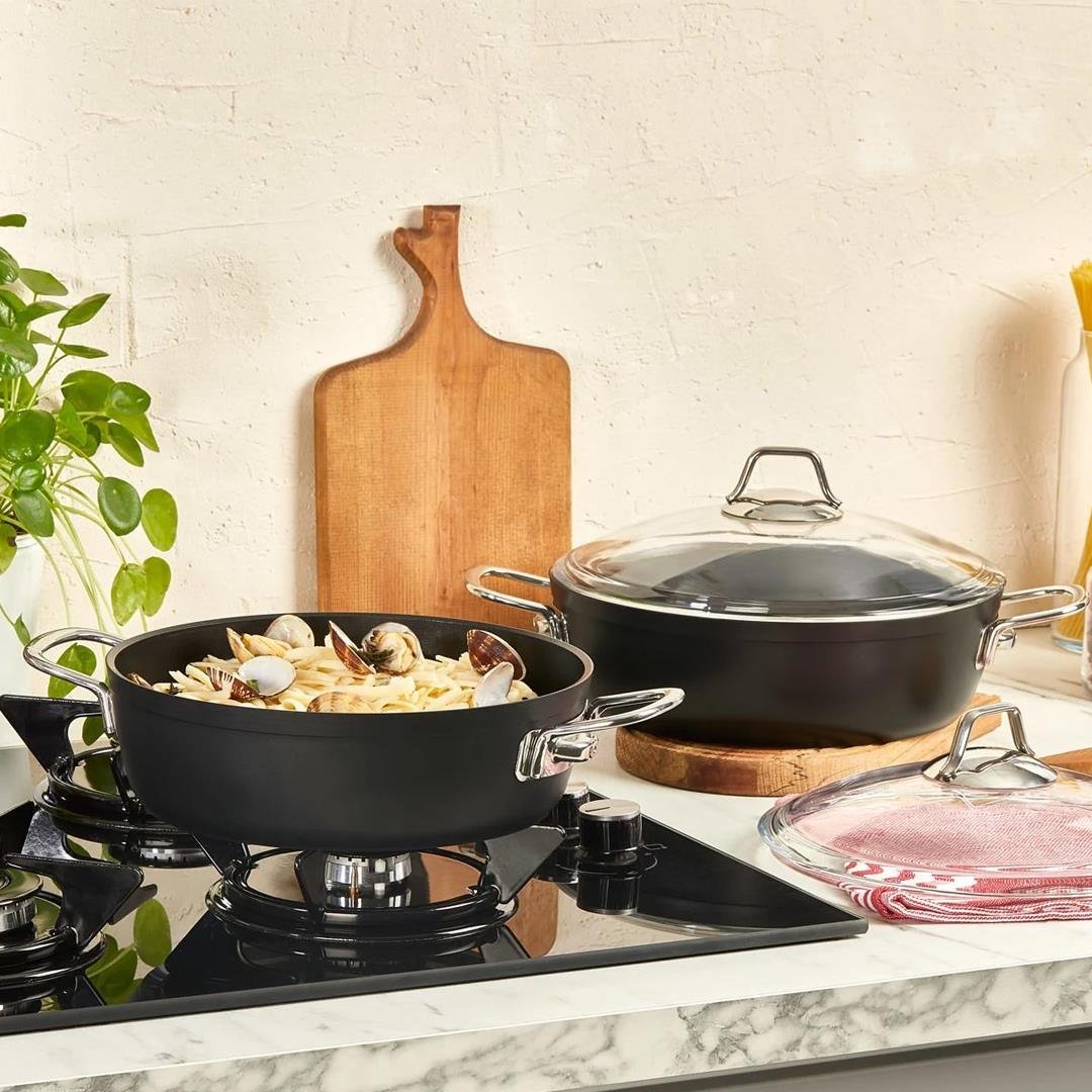 Tencere ve Tencere SetiAmboss Dark Granit Basık Tencere 26 cm