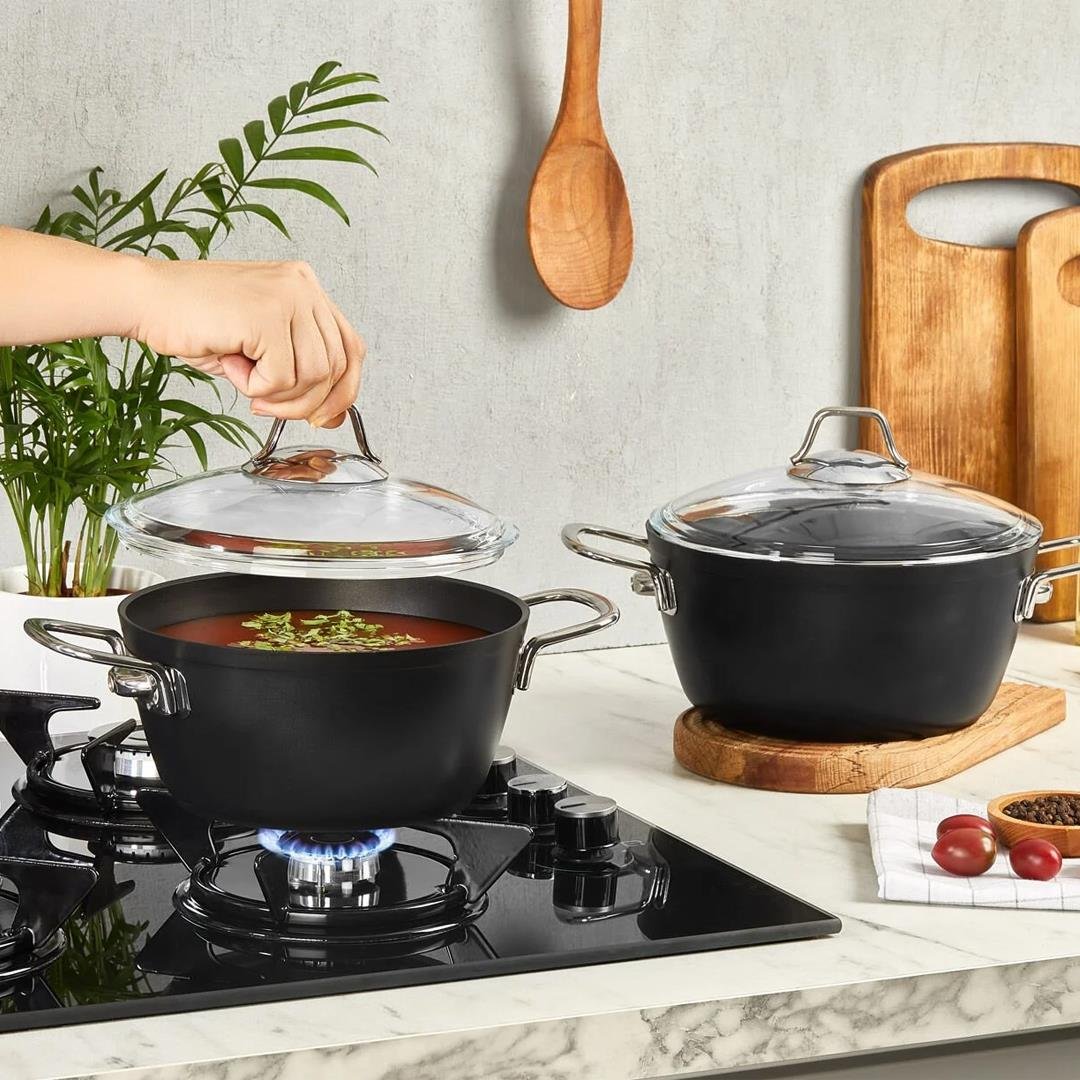 Tencere ve Tencere SetiAmboss Dark Granit Tencere 26 cm