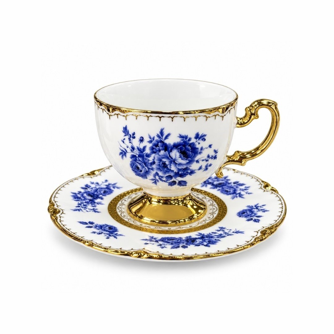 Fincan TakımlarıBlue Rose 6 Lı Kahve Fincan Takımı