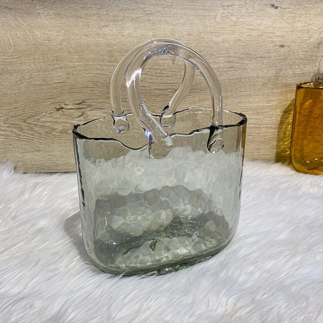 AksesuarCam Dekoratif Çanta - Füme