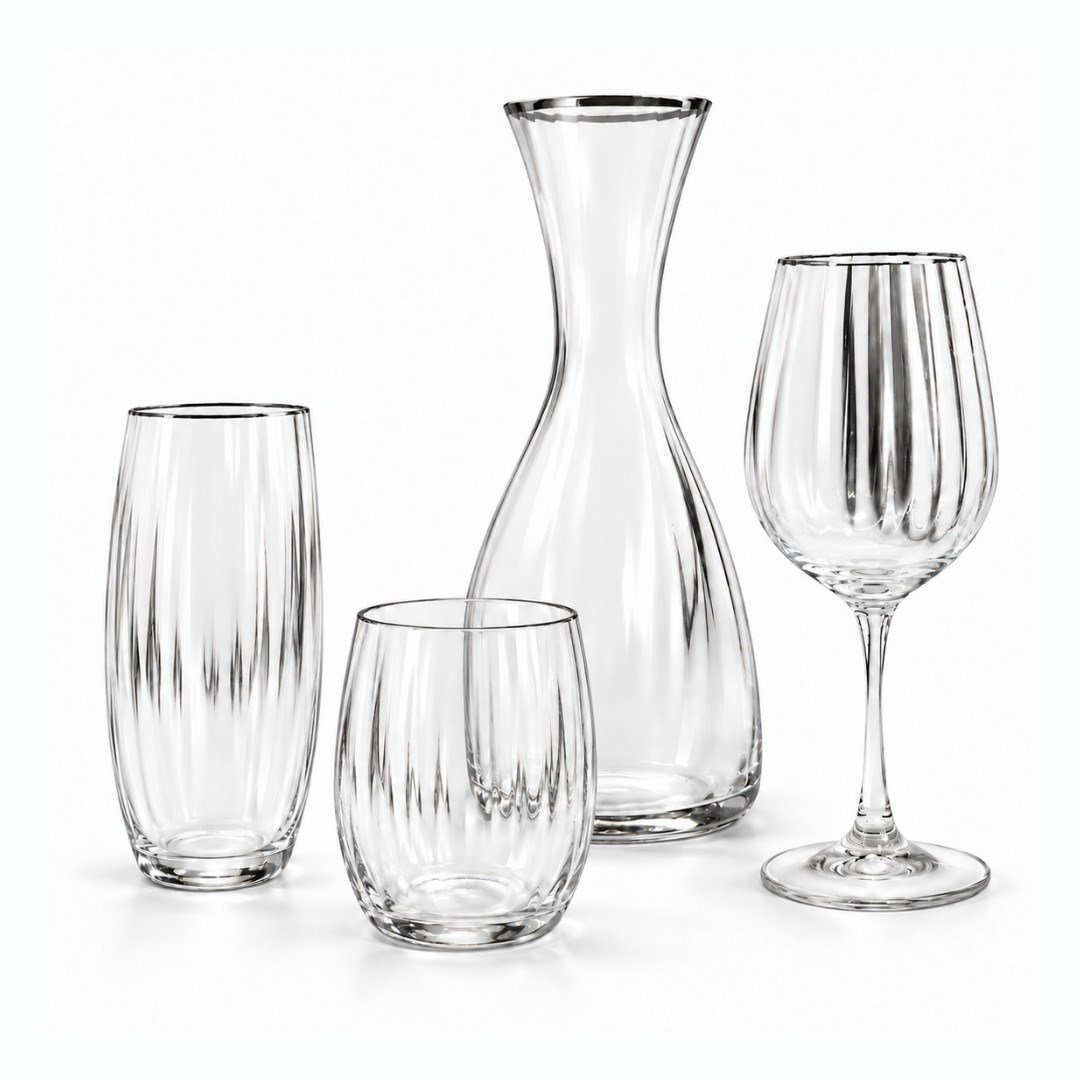 Bardak SetleriCarino Kristal 37 Parça Bardak Takımı - Platin