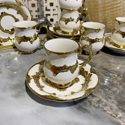 Creamy 6 Kişilik Fincan Takımı - Gold