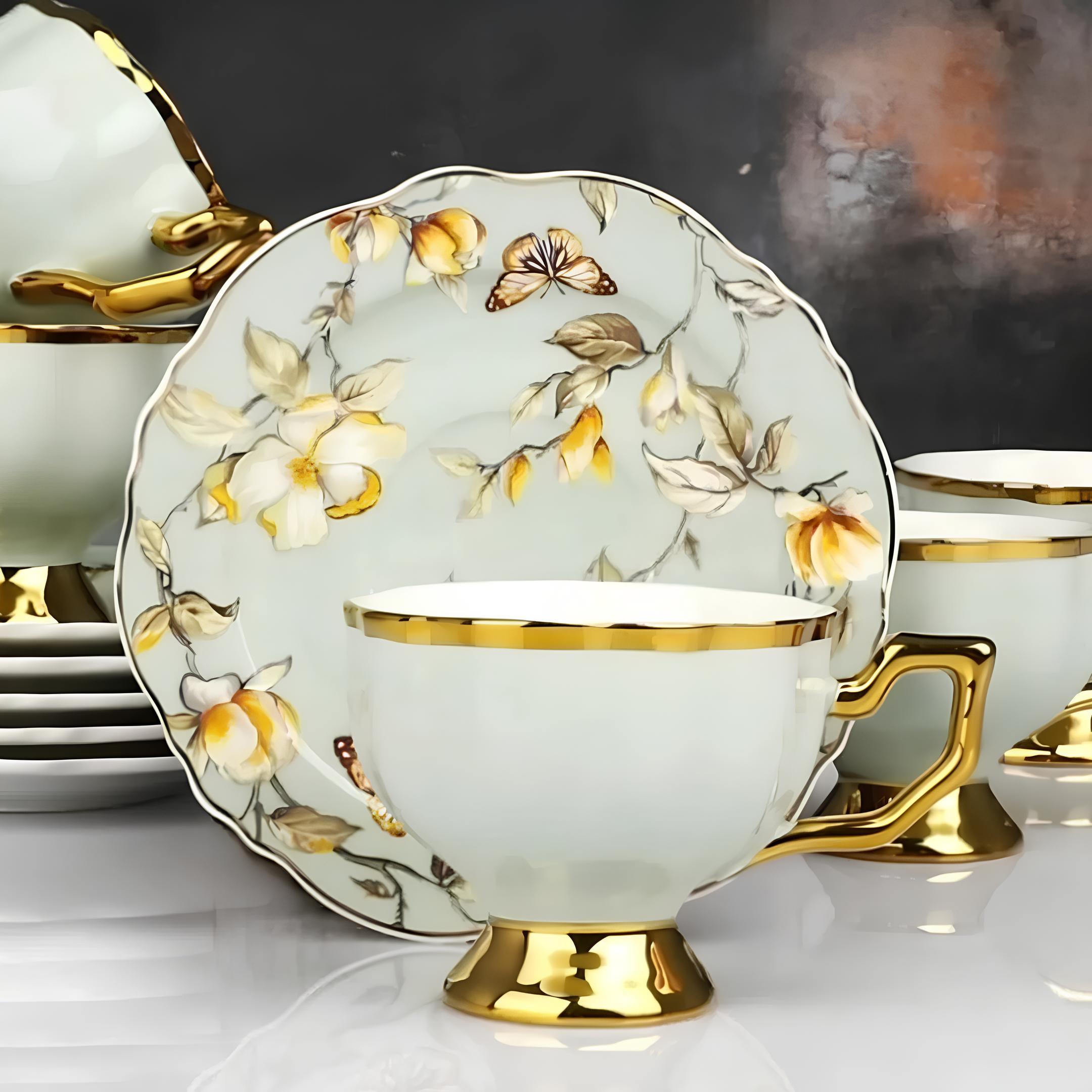 Coffee CupEldon 6 Lı Kahve Fincan Takımı - Yeşil