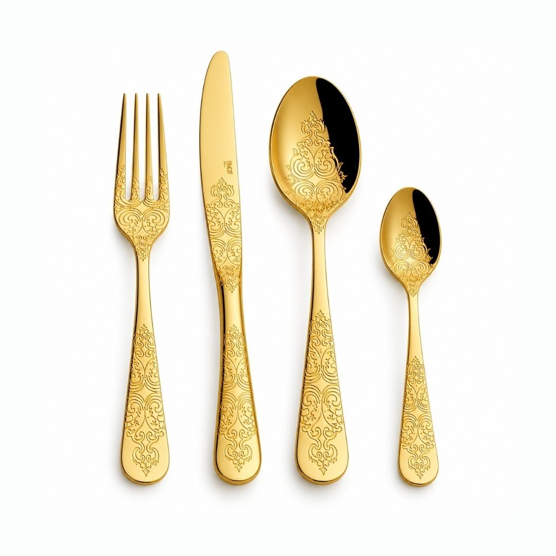 Çatal Kaşık Bıçak TakımlarıFace Antique Gold 84 Parça Çatal Kaşık Bıçak Takımı