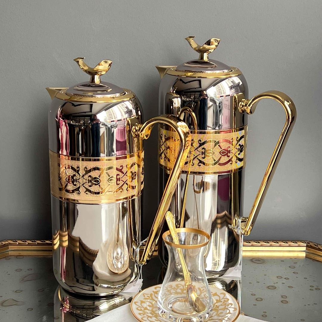 TermosGolden Elegance Lüx 2 Li Termos - Nickel Gold