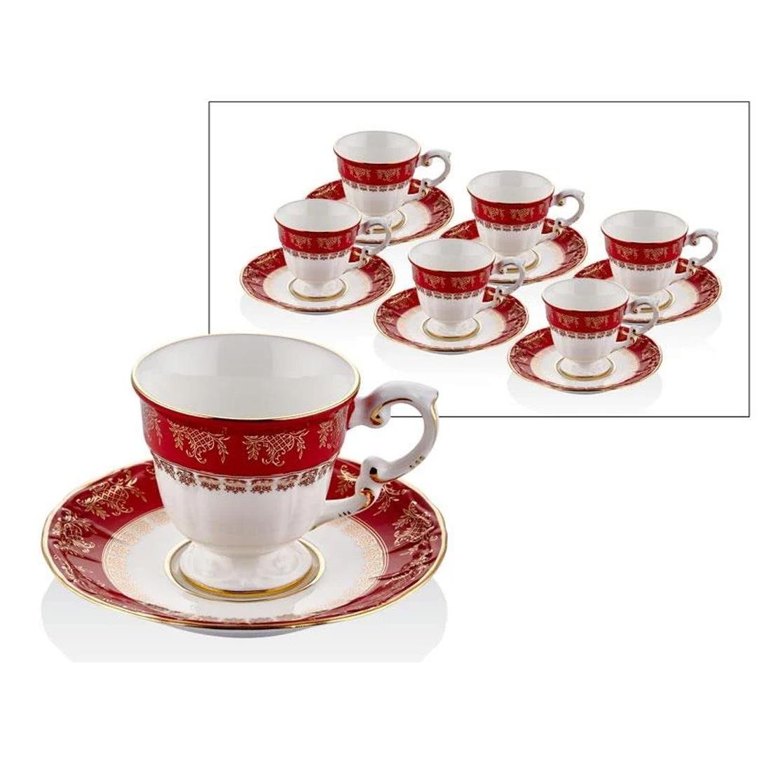 Coffee CupJoy Carmen Lorrain 6 Lı Kahve Fincan Takımı Kırmızı