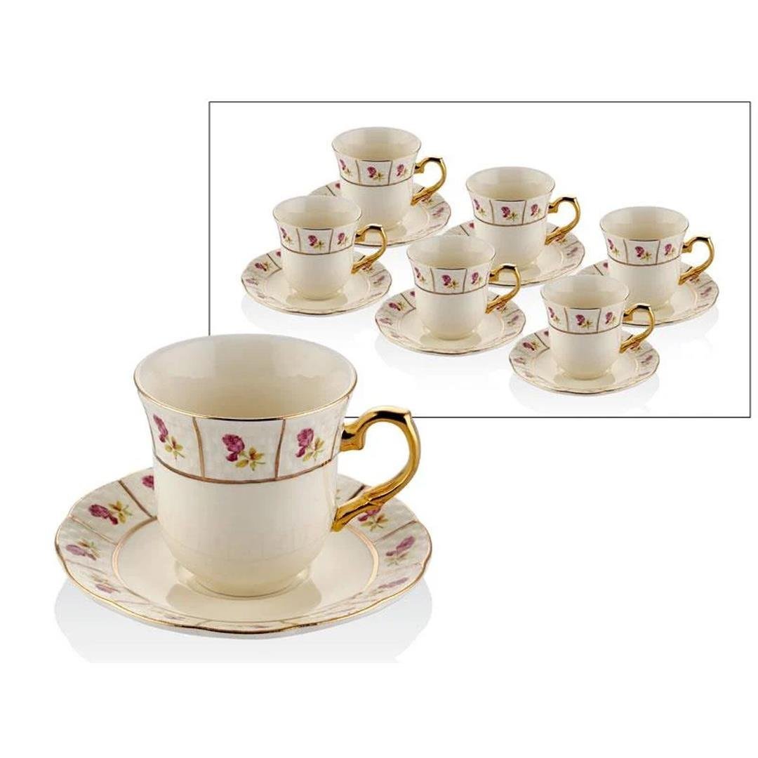 Coffee CupJoy Carmen Ruisdael 6 Lı Kahve Fincan Takımı Gold
