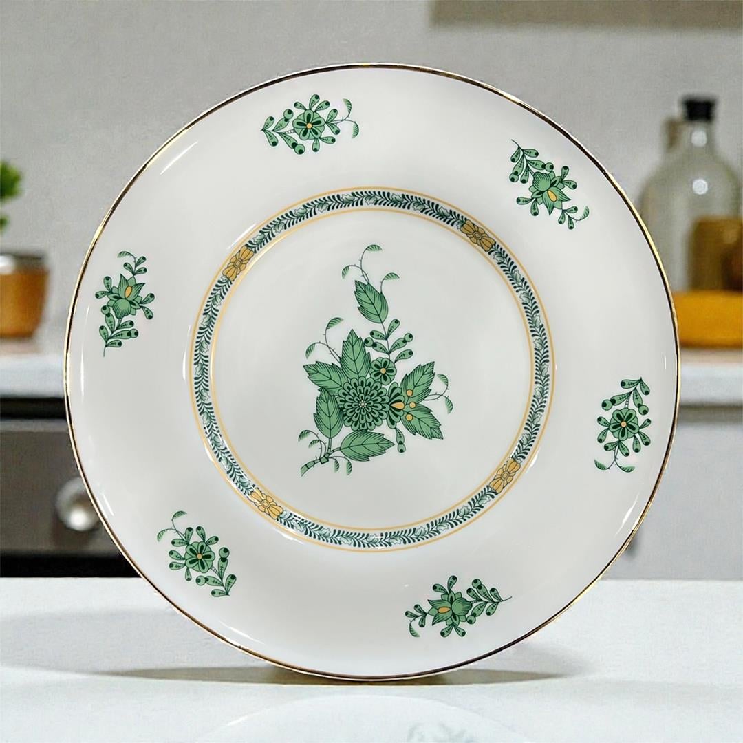 12 Kişilik Porselen Yemek TakımlarıLeonarte Casa Green 57 Piece Dinner Set Gold