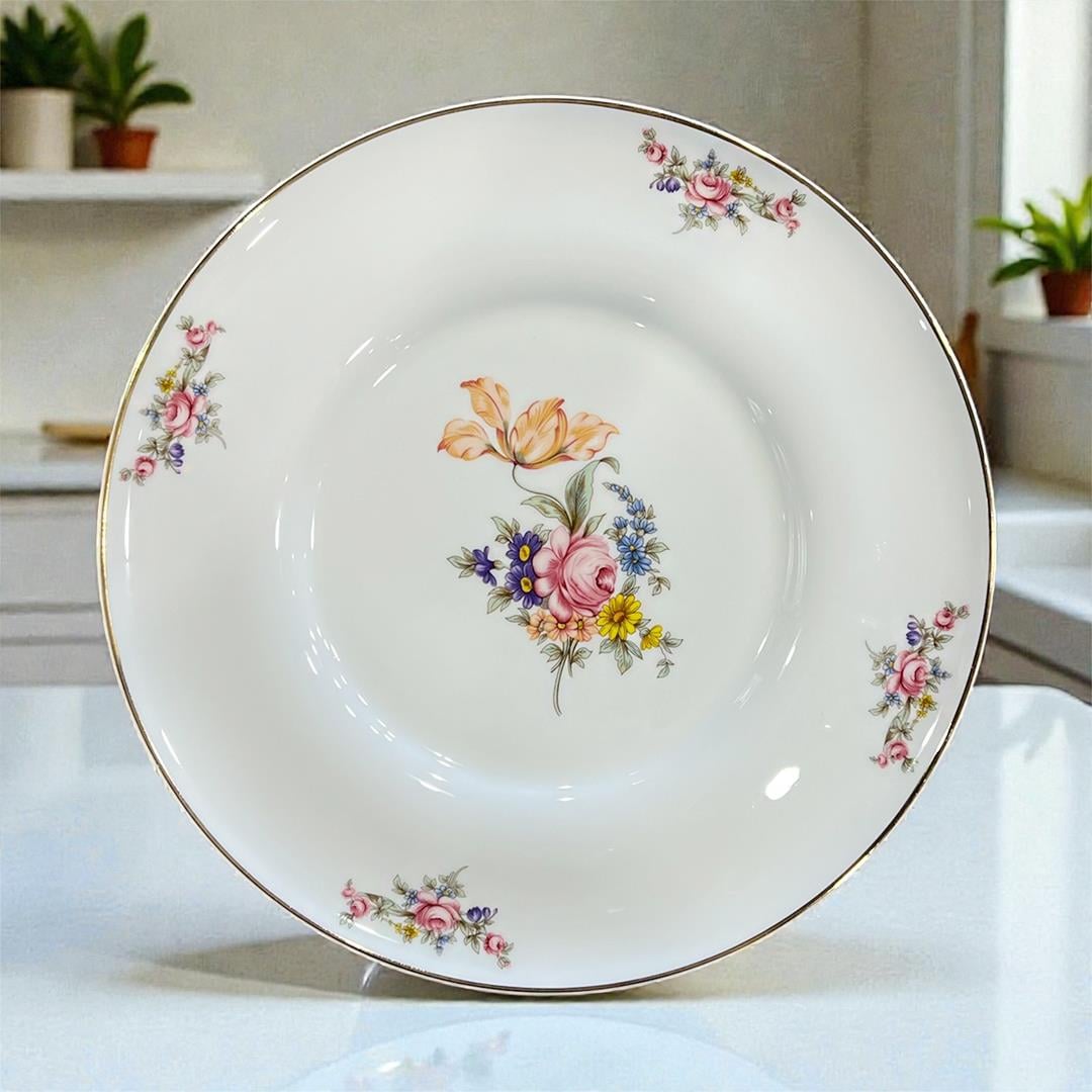 12 Kişilik Porselen Yemek TakımlarıLeonarte Casa Rose 57 Piece Dinner Set Gold