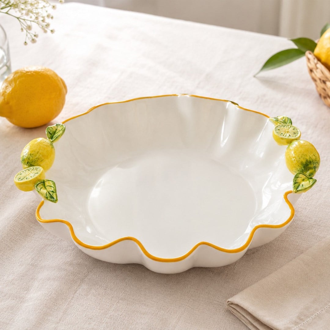 Serving PlateLimon Desenli Sunumluk TR-6827