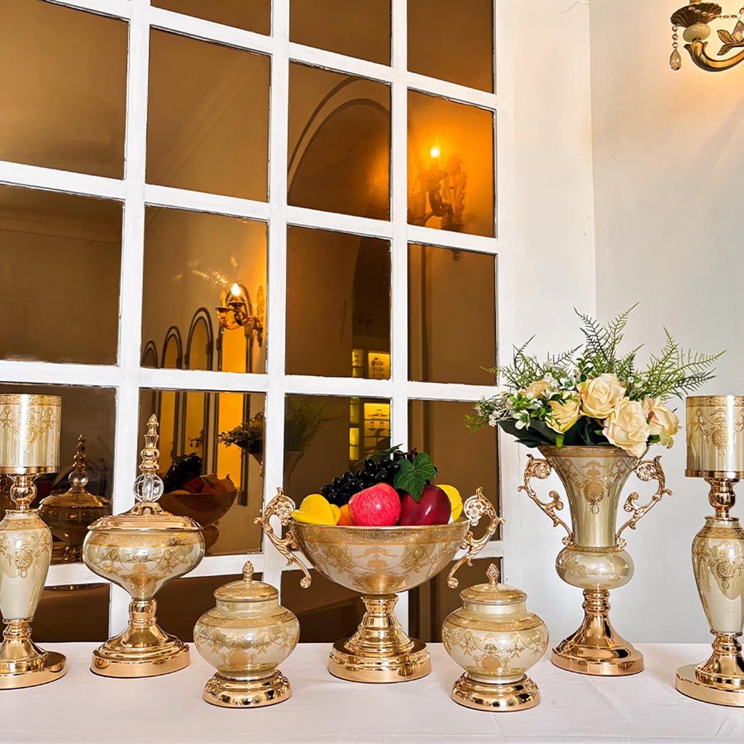 AksesuarLüx 7 Li Salon Takımı Beyaz