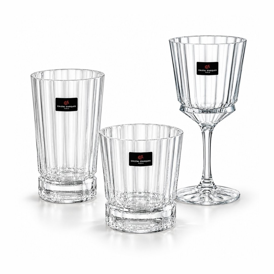 Bardak SetleriMacassar D'arques Kristal Cam 36 Parça Bardak Takımı - Sade