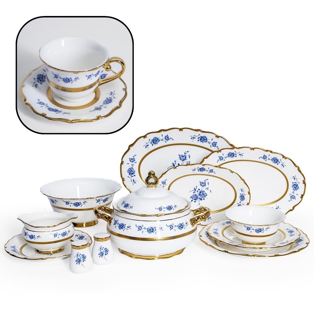 12 Kişilik Yemek TakımıMaxx Doria Majestic Azure 101 Parça Yemek Takımı