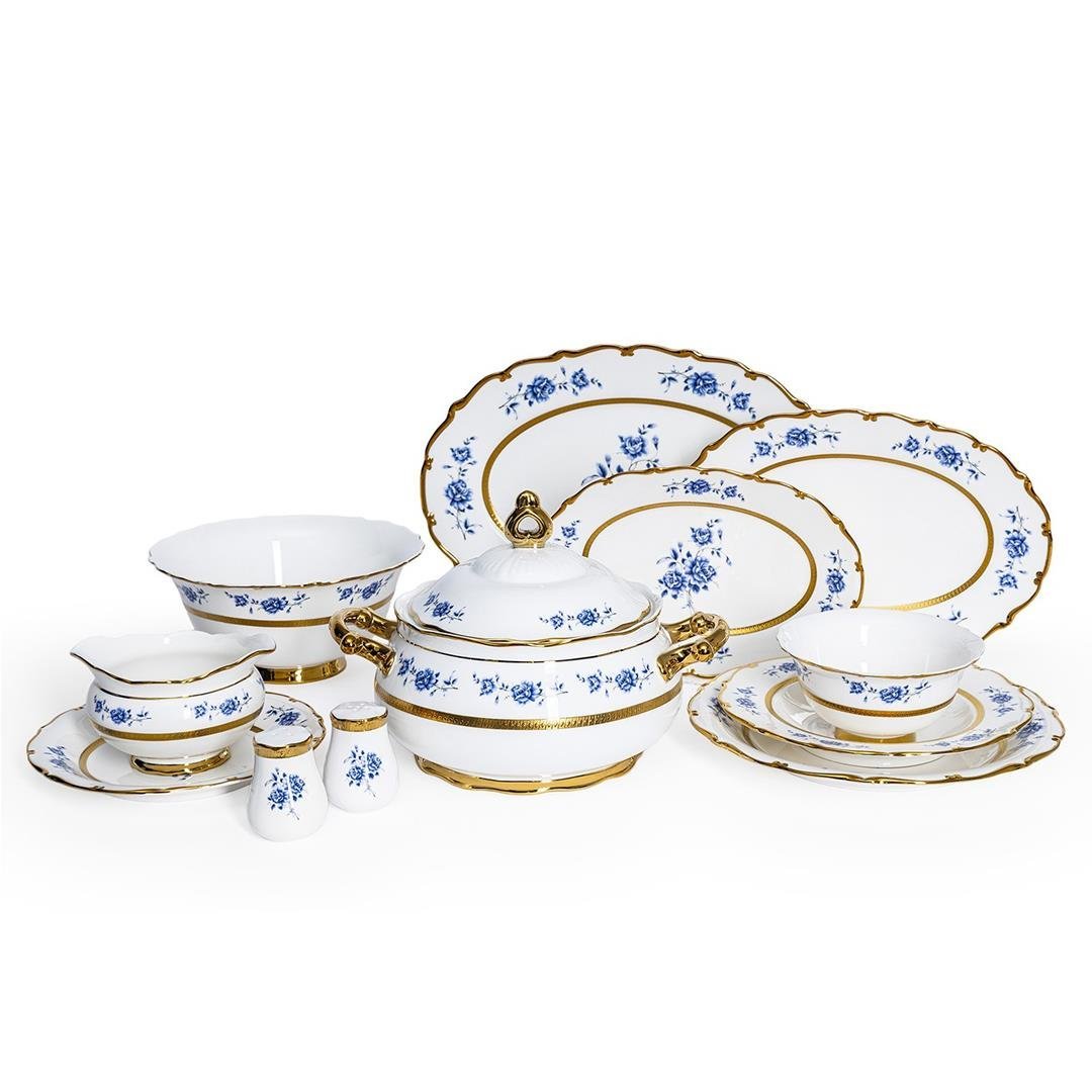 12 Kişilik Yemek TakımıMaxx Doria Majestic Azure 77 Parça Yemek Takımı