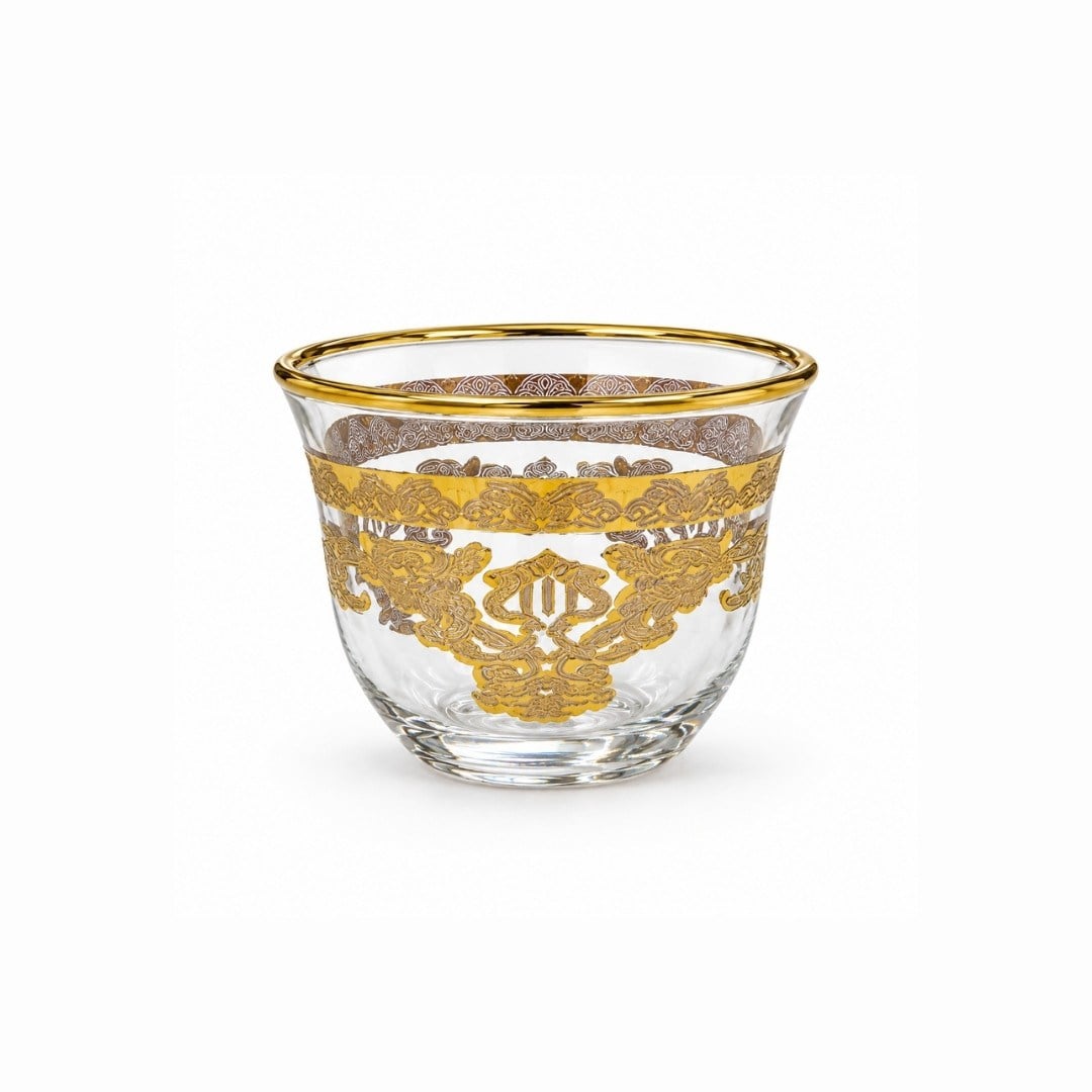 Kahve Yanı BardaklarıMirra 6 Lı Bardak SF-01 Gold
